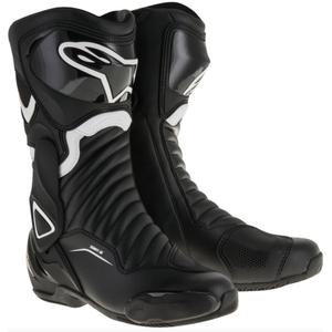Alpinestars S-MX 6 μαύρες και λευκές μπότες μοτοσικλέτας