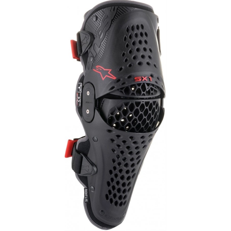 Προστατευτικά γονάτων Alpinestars SX-1 V2 μαύρο-κόκκινο