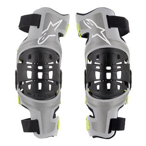 Alpinestars Bionic-7 ασημί-κίτρινα γόνατα Alpinestars Bionic-7 ασημί-κίτρινα γόνατα