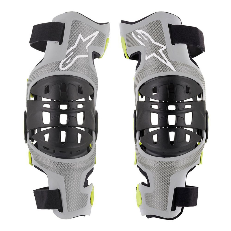 Alpinestars Bionic-7 ασημί-κίτρινα γόνατα Alpinestars Bionic-7 ασημί-κίτρινα γόνατα