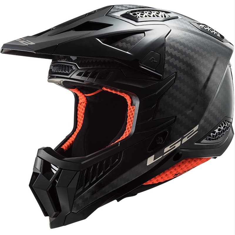 Κράνος Motocross LS2 MX703 X-Force Solid Carbon μαύρο