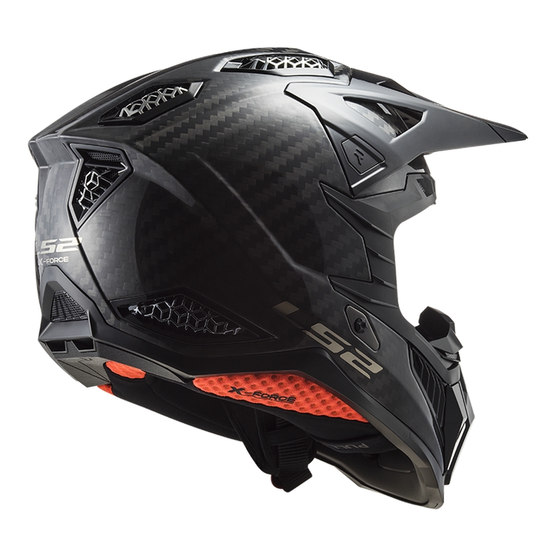Κράνος Motocross LS2 MX703 X-Force Solid Carbon μαύρο