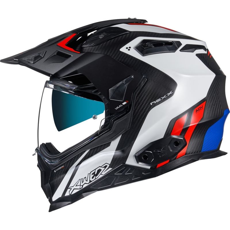 Κράνος Enduro NEXX X.Wed 2 Vaal Carbon μαύρο-λευκό-κόκκινο προσφορά