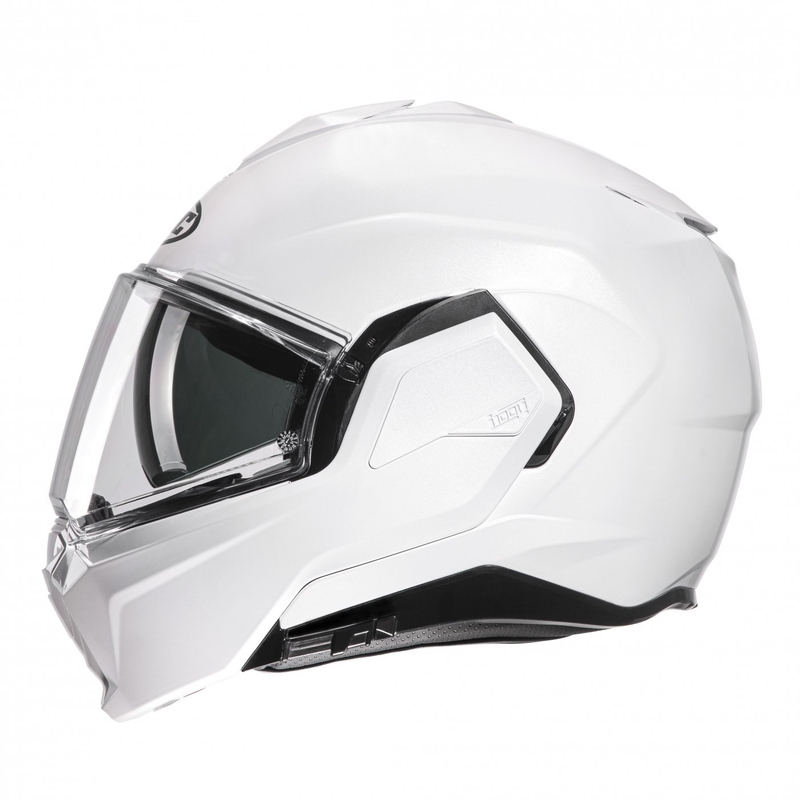 HJC I100 Solid pearl white flip-up κράνος μοτοσικλέτας