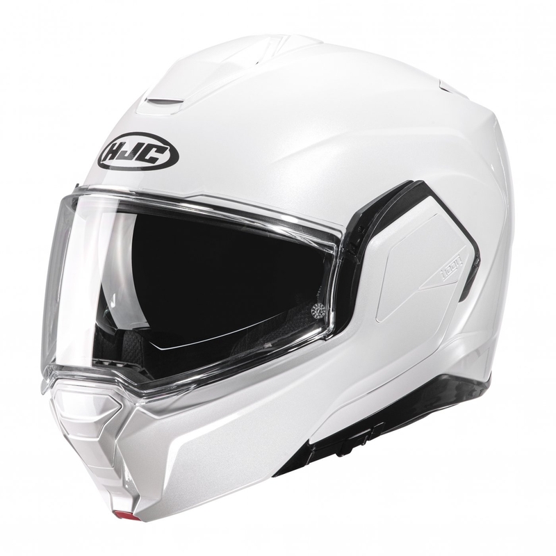 HJC I100 Solid pearl white flip-up κράνος μοτοσικλέτας