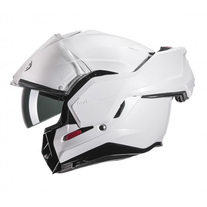 HJC I100 Solid pearl white flip-up κράνος μοτοσικλέτας