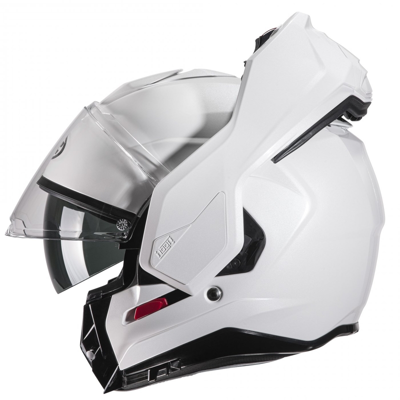HJC I100 Solid pearl white flip-up κράνος μοτοσικλέτας