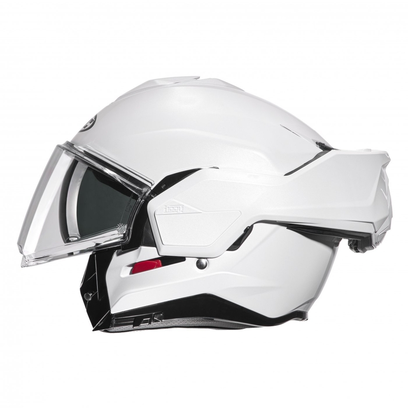 HJC I100 Solid pearl white flip-up κράνος μοτοσικλέτας