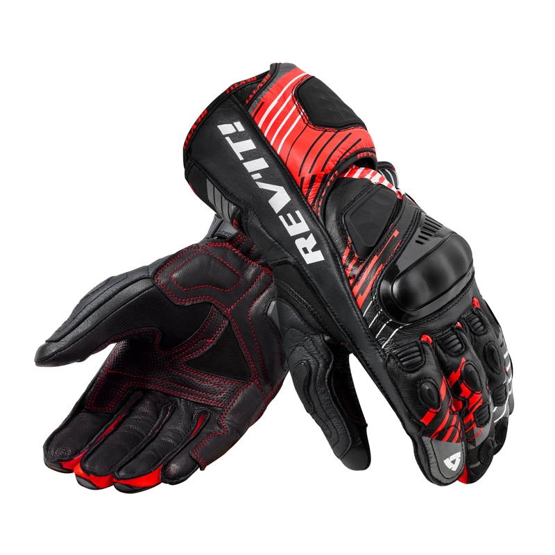 Rukavice na motorku Revit Apex černo-červené výprodej