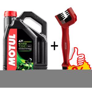 Σετ 5100 Ester 10W-40 4L+ βούρτσα καθαρισμού αλυσίδας Motul