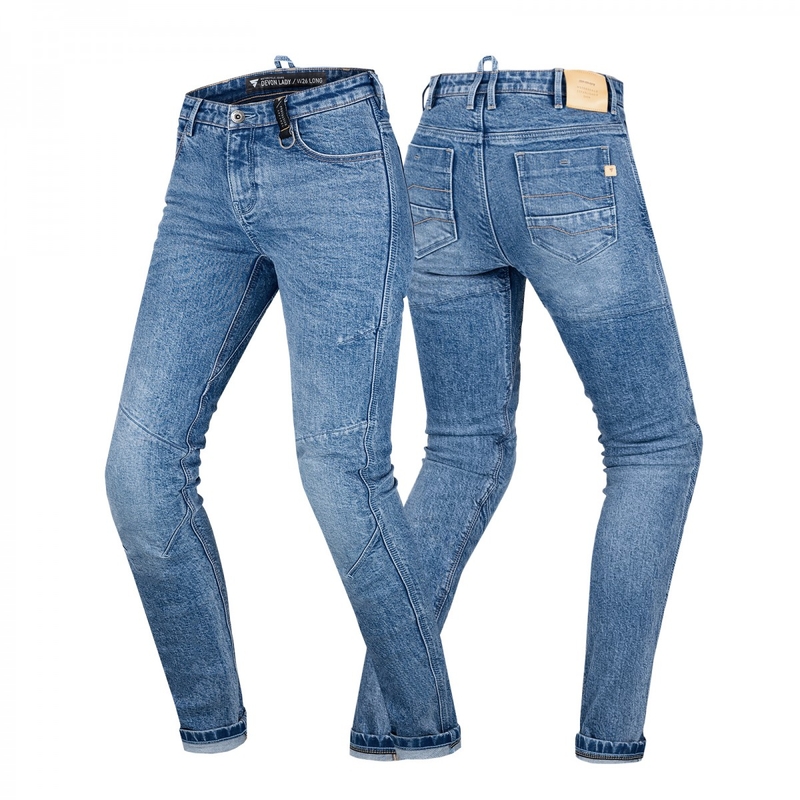 Γυναικείο τζιν μοτοσικλέτας Shima Devon μπλε