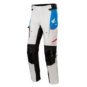 Alpinestars Andes Drystar Honda Παντελόνι μοτοσικλέτας ανοιχτό γκρι-μαύρο-μπλε-κόκκινο