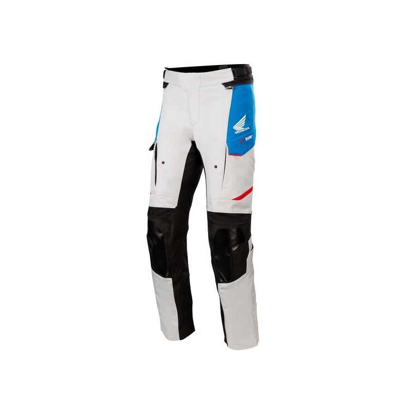 Alpinestars Andes Drystar Honda Παντελόνι μοτοσικλέτας ανοιχτό γκρι-μαύρο-μπλε-κόκκινο