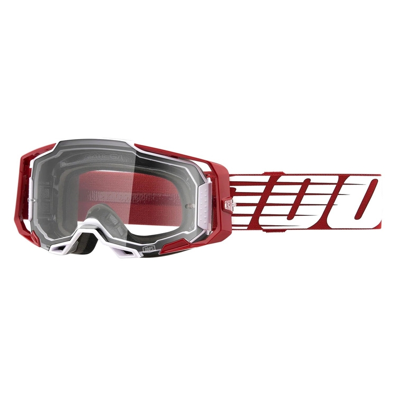 Γυαλιά Motocross 100% ARMEGA Oversized Deep red (clear plexi)