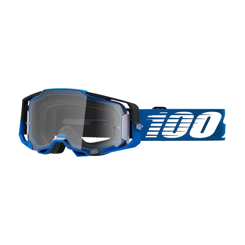 Γυαλιά Motocross 100% ARMEGA Rockchuck σκούρο μπλε (διαφανές plexi)