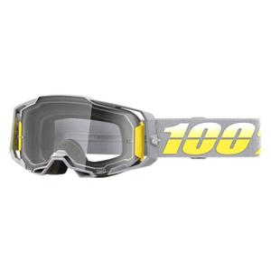 Γυαλιά Motocross 100% ARMEGA Complex κίτρινο-γκρι (διαφανές plexi)