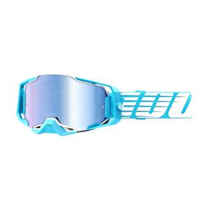 Γυαλιά Motocross 100% ARMEGA Oversized Sky τυρκουάζ (μπλε plexi)