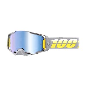 Γυαλιά Motocross 100% ARMEGA Complex κίτρινο-γκρι (μπλε plexi)