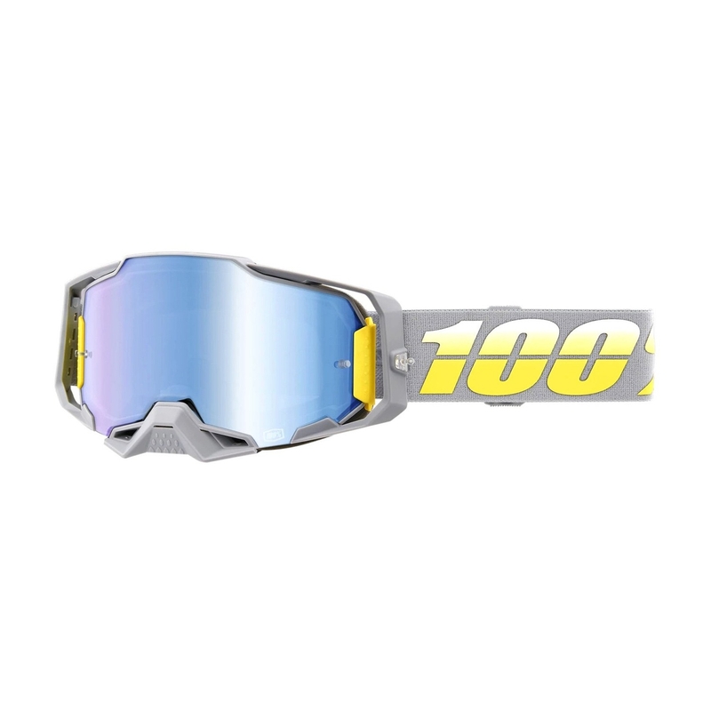 Γυαλιά Motocross 100% ARMEGA Complex κίτρινο-γκρι (μπλε plexi)