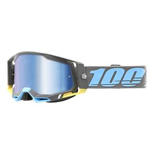 Γυαλιά motocross 100% RACECRAFT 2 Trinidad μπλε-γκρι (μπλε plexi)