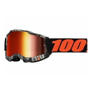 Γυαλιά Motocross 100% ACCURI 2 Geospace πορτοκαλί-μαύρο (κόκκινο plexi)