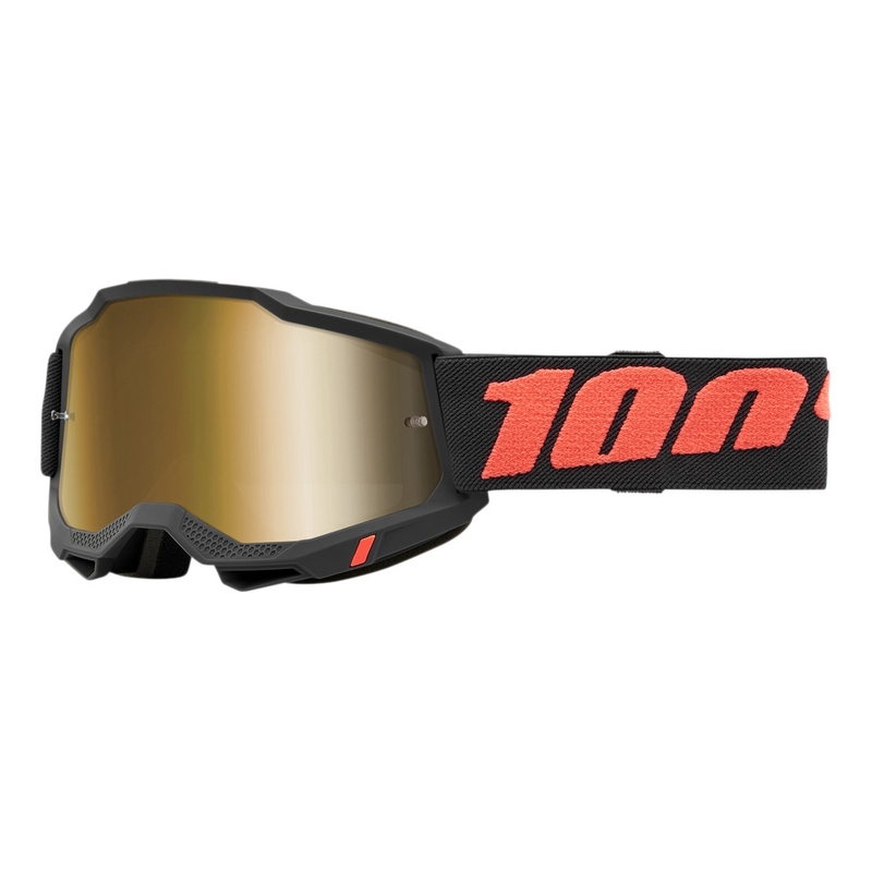 Γυαλιά Motocross 100% ACCURI 2 Borego κόκκινο-μαύρο (χρυσό plexi)