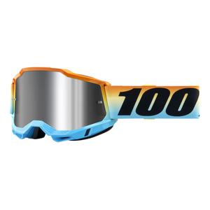 Γυαλιά Motocross 100% ACCURI 2 Sunset μπλε-κίτρινο-πορτοκαλί (ασημί plexi)
