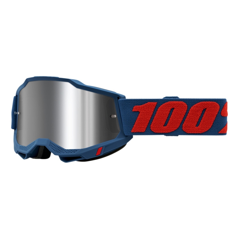 Γυαλιά Motocross 100% ACCURI 2 Odeon κόκκινο-μπλε (ασημί plexi)