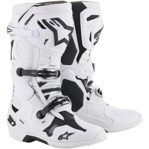 Alpinestars Tech 10 μπότες μοτοσικλέτας λευκές