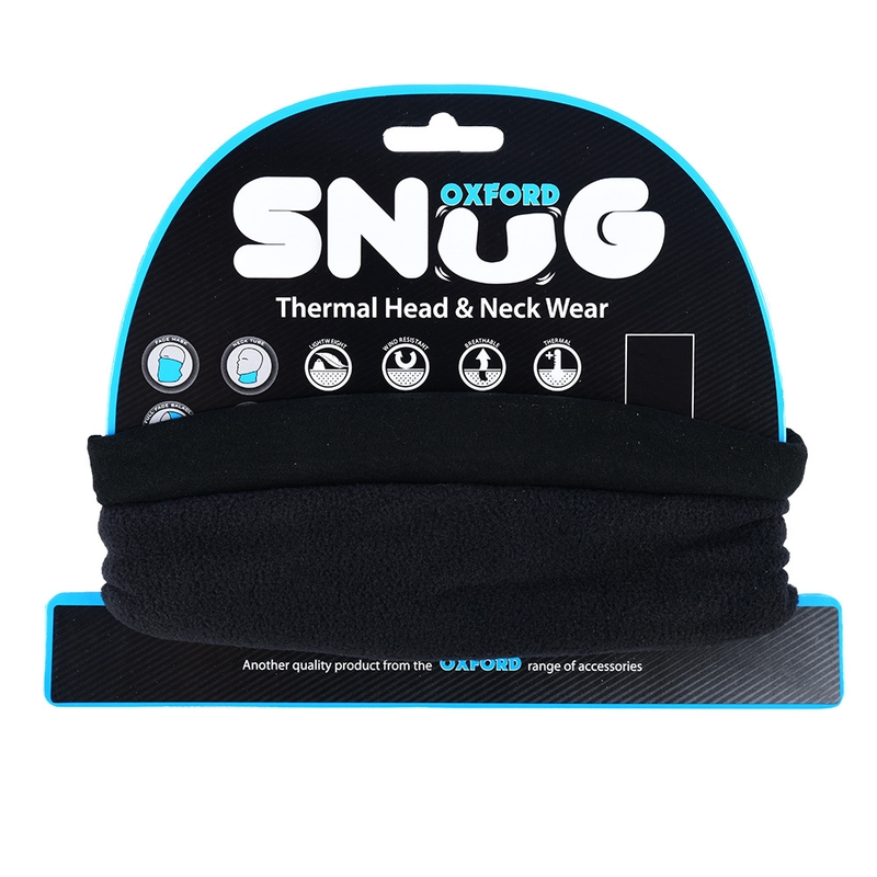 Oxford Snug Μαύρο πολυλειτουργικό κασκόλ