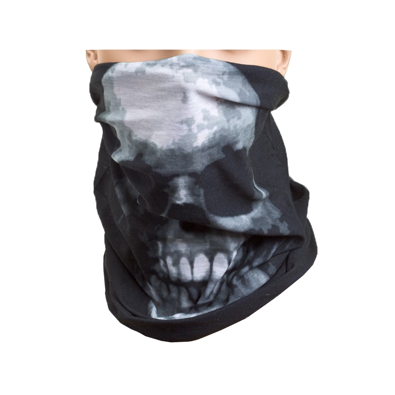 Roleff Big Skull Neck Warmmer μαύρο