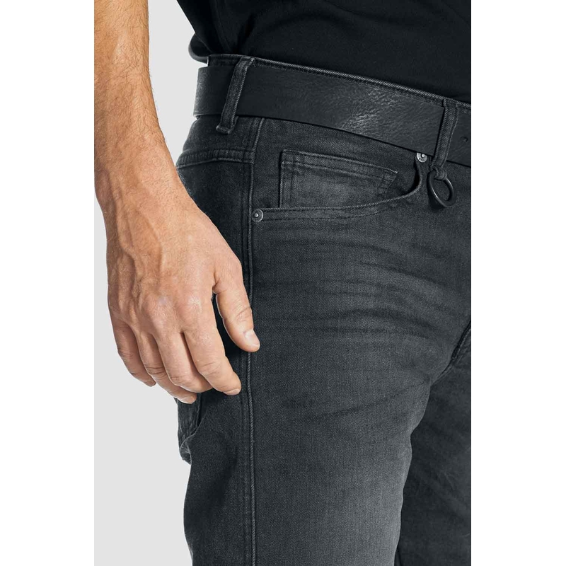 Τζιν μοτοσικλέτας PANDO MOTO Robby Slim μαύρο προσφορά