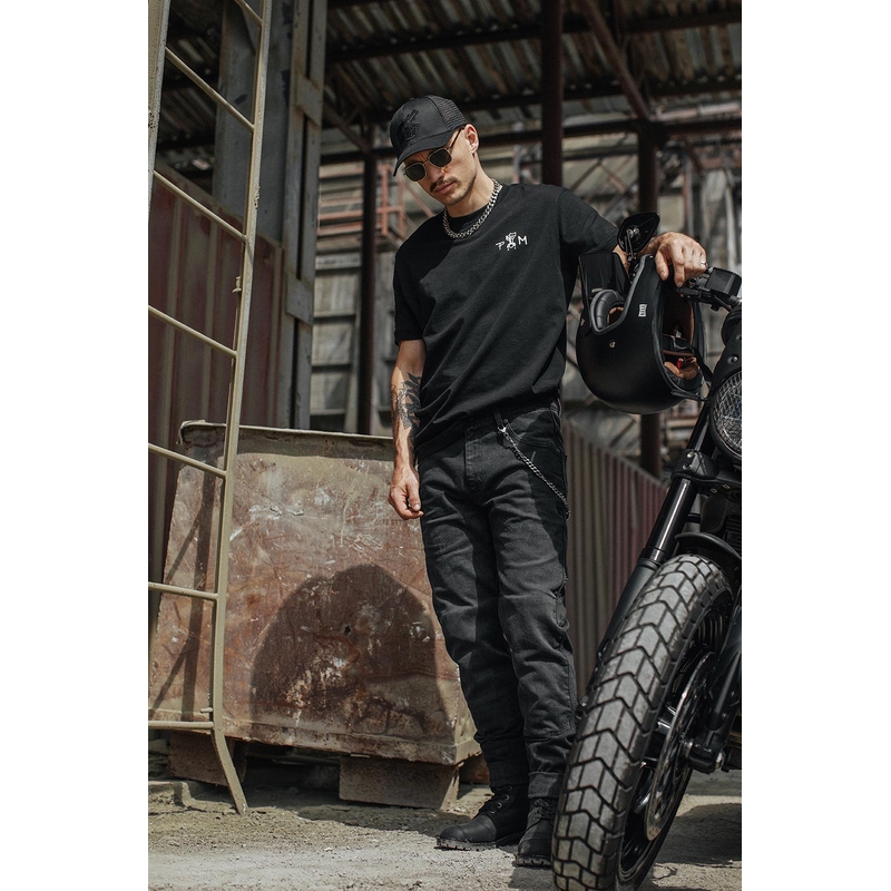 Τζιν μοτοσικλέτα PANDO MOTO Boss Dyn μαύρο προσφορά