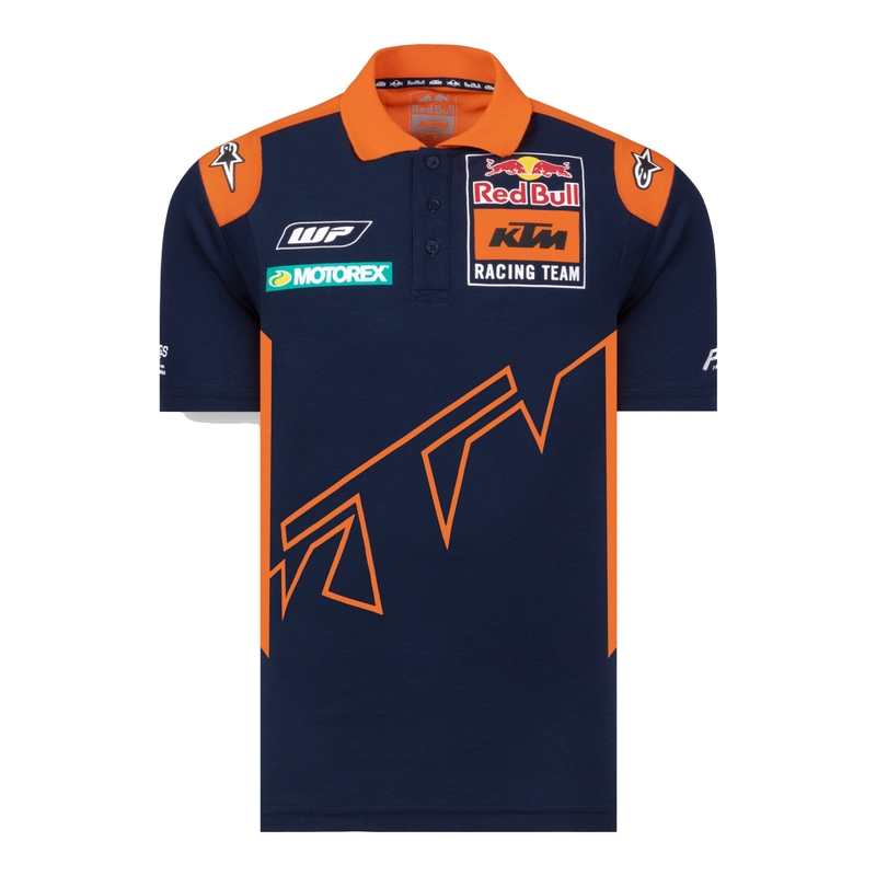 Πουκάμισο πόλο KTM Red Bull Racing 22 μπλε-πορτοκαλί προσφορά