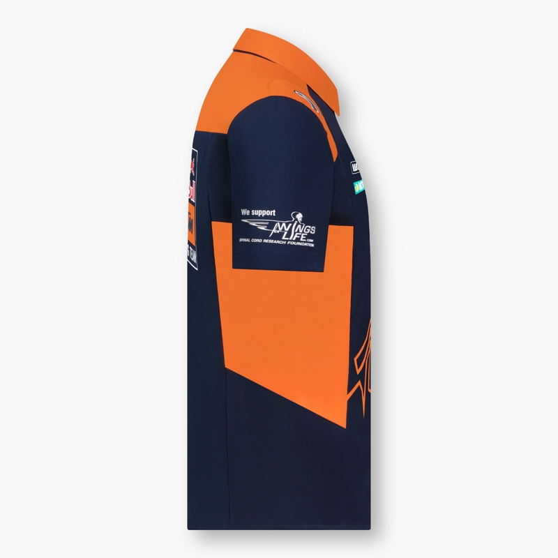 Πουκάμισο πόλο KTM Red Bull Racing 22 μπλε-πορτοκαλί προσφορά