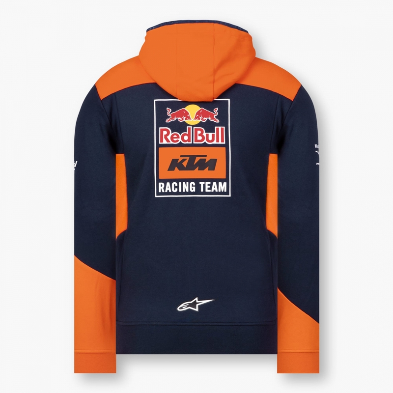 Dětská mikina KTM Red Bull Racing Zip modro-oranžová