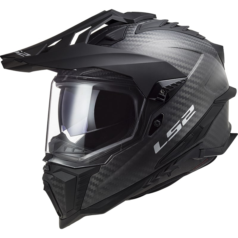 Κράνος Enduro LS2 MX701 Explorer C Solid Carbon Μαύρο Ματ
