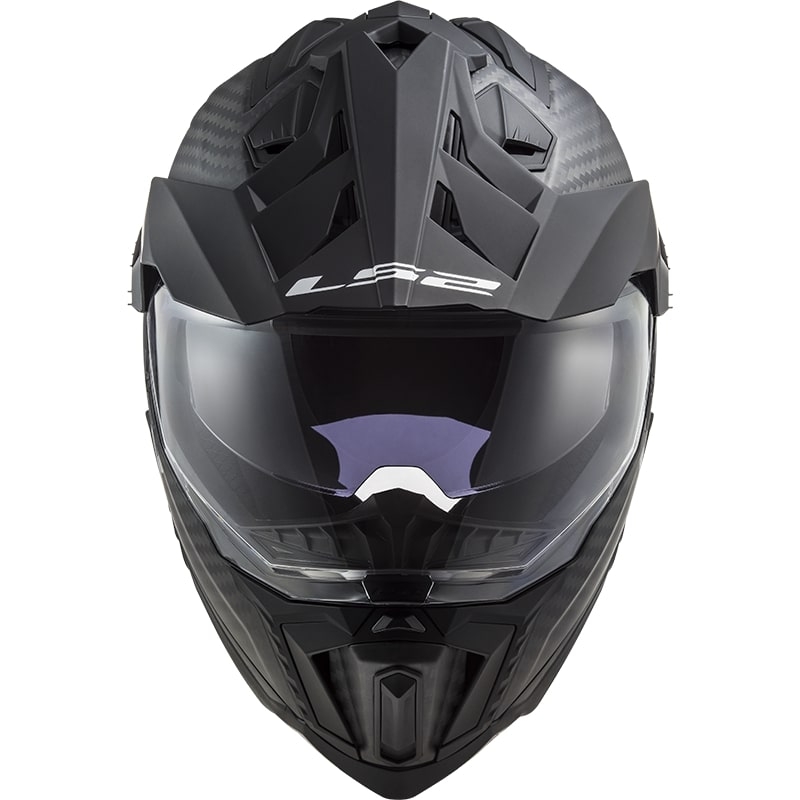 Κράνος Enduro LS2 MX701 Explorer C Solid Carbon Μαύρο Ματ