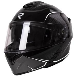 Street Racer Ranger ασπρόμαυρο κράνος μοτοσικλέτας flip-up
