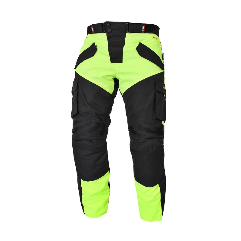 Kalhoty na motorku Tops černo-fluo žluté výprodej