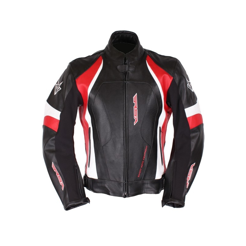 Bunda na motorku RSA červeno-černo-bílá výprodej