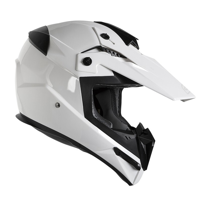 Motokrosová přilba na motorku Ozone FMX bílá výprodej
