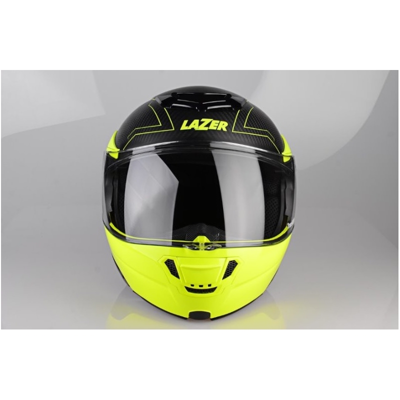 Přilba na moto Lazer Monaco Evo - Droid Pure Carbon žlutá výprodej
