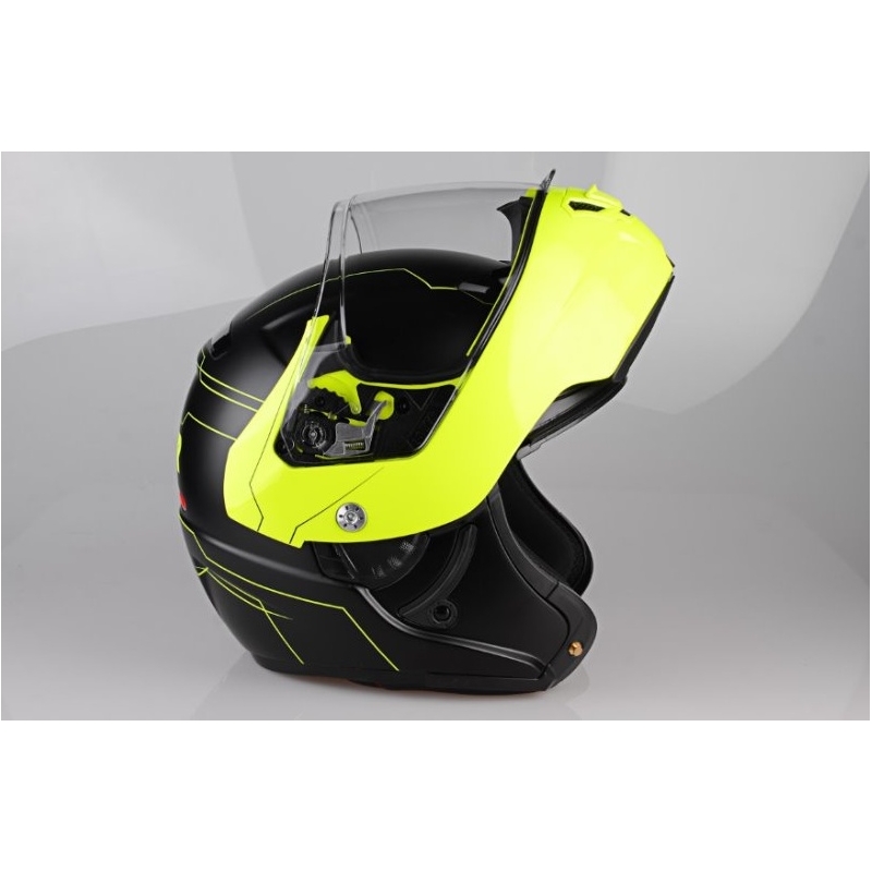 Přilba na moto Lazer Monaco Evo - Droid Pure Glass žlutá