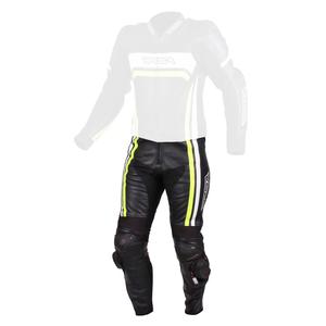 Pánské kalhoty na motorku RSA Virus černo-bílo-fluo žluté výprodej