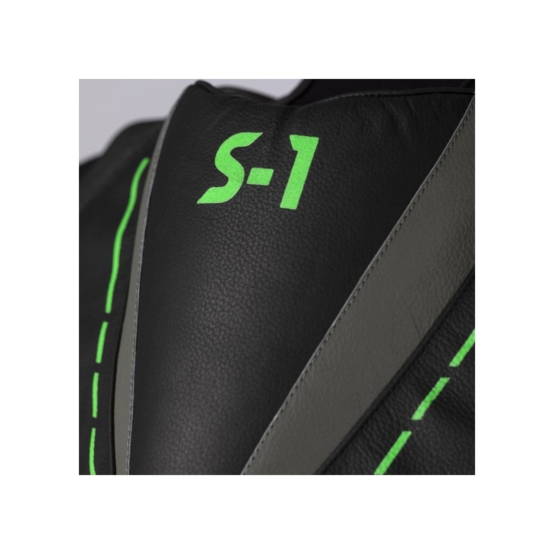 Jednodílná kombinéza na motorku RST S1 CE černo-šedo-fluo zelená výprodej