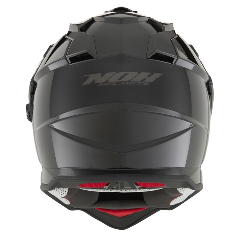 Enduro κράνος NOX N312 μαύρο γυαλιστερό