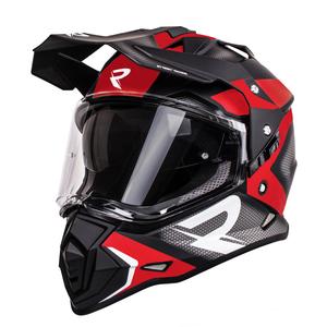 Enduro κράνος Street Racer Tracker μαύρο-κόκκινο