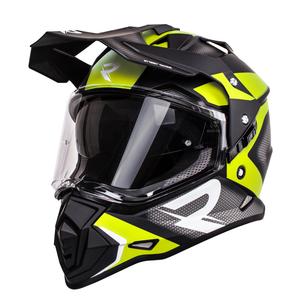 Enduro κράνος Street Racer Tracker μαύρο-fluo κίτρινο