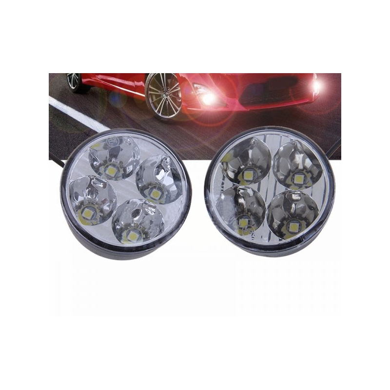 Světla denního osvětlení Superlight DRL 4 LED diody kulatá
